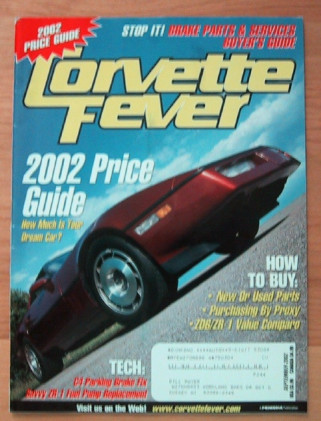 CORVETTE FEVER 2002 SEPT - MAHOGANY, JEWEL, DARK RED